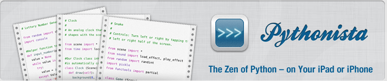 Pythonista - The Zen of Python on Your iPad