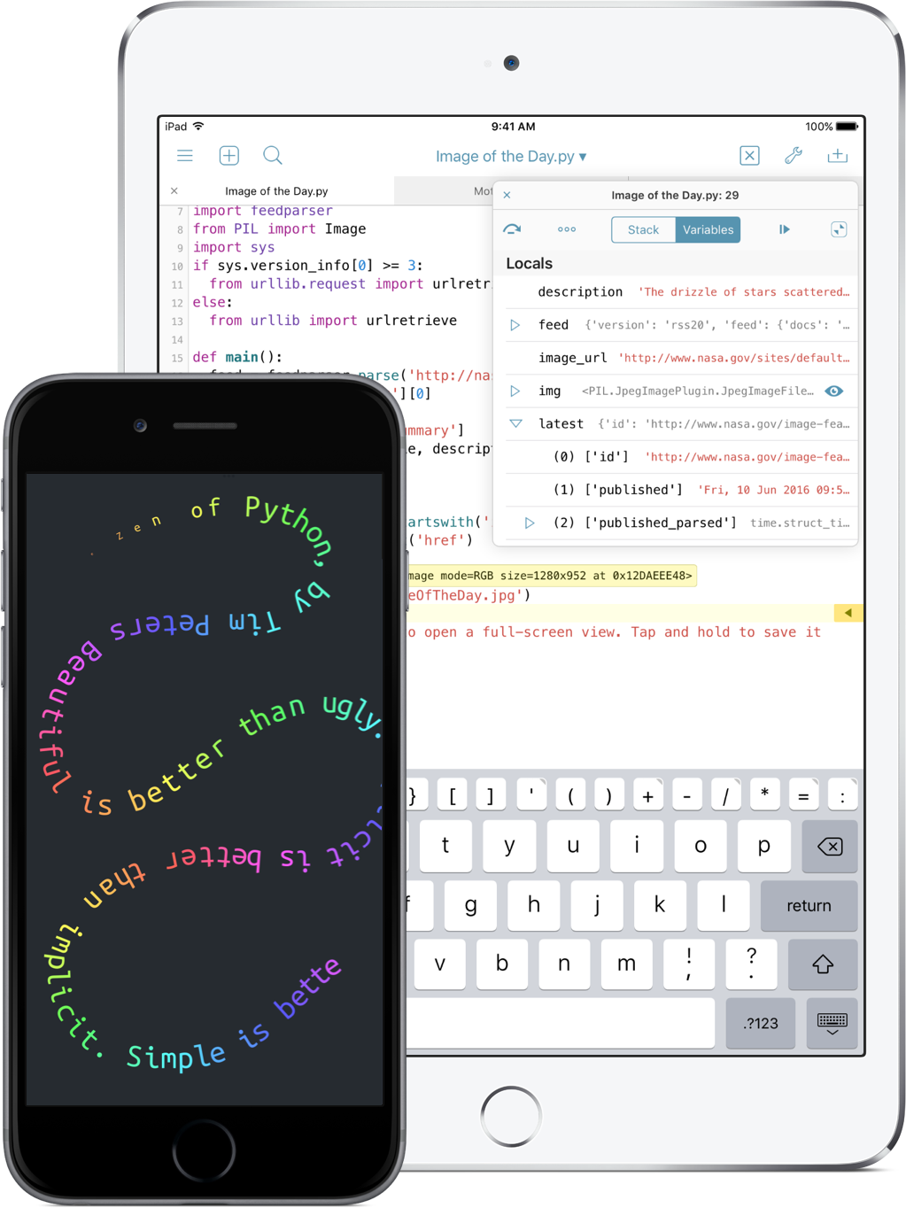 Can you write Python on iOS?